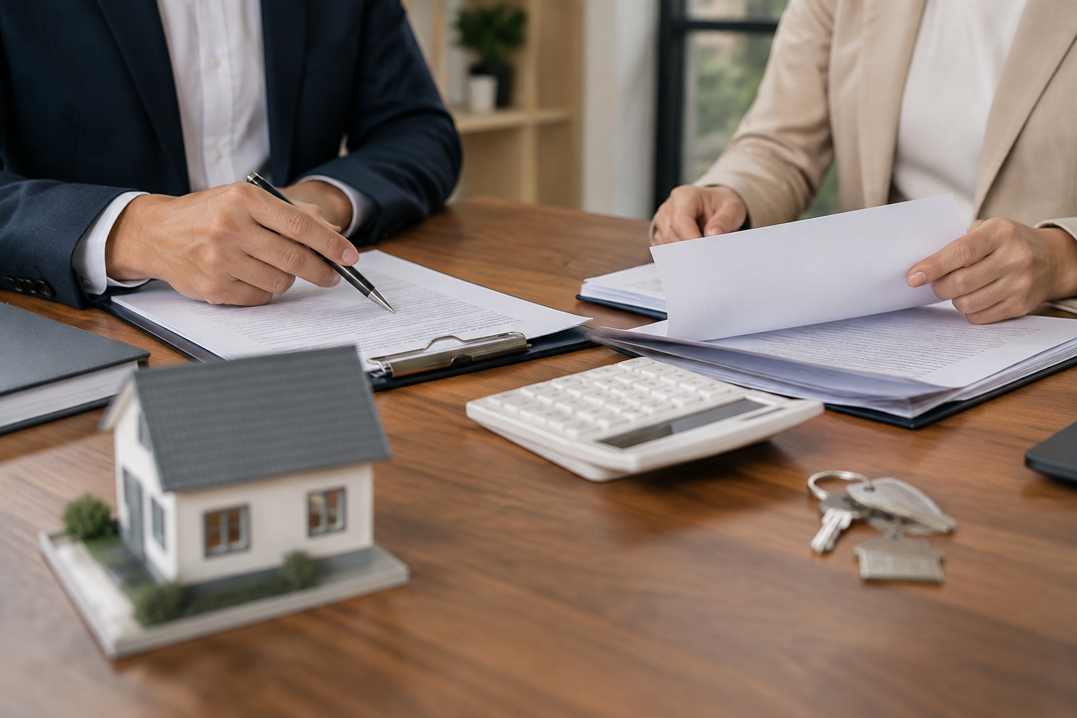 Organização dos documentos para comparar custos imobiliários.