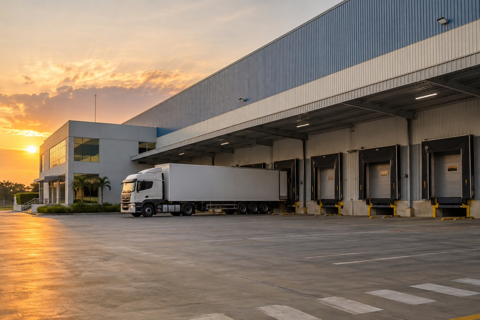 Imóvel logístico cuja dívida deve ser compatível com o fluxo de caixa empresarial.